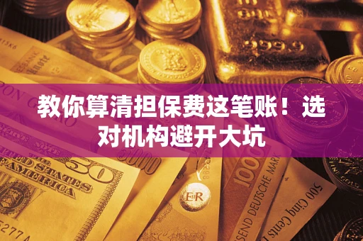 武汉教你算清担保费这笔账！选对机构避开大坑