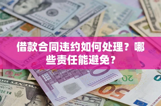 武汉借款合同违约如何处理？哪些责任能避免？