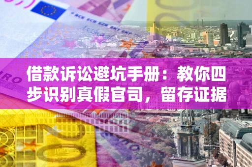 武汉借款诉讼避坑手册：教你四步识别真假官司，留存证据不踩雷