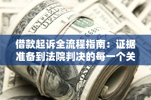 武汉借款起诉全流程指南：证据准备到法院判决的每一个关键步骤